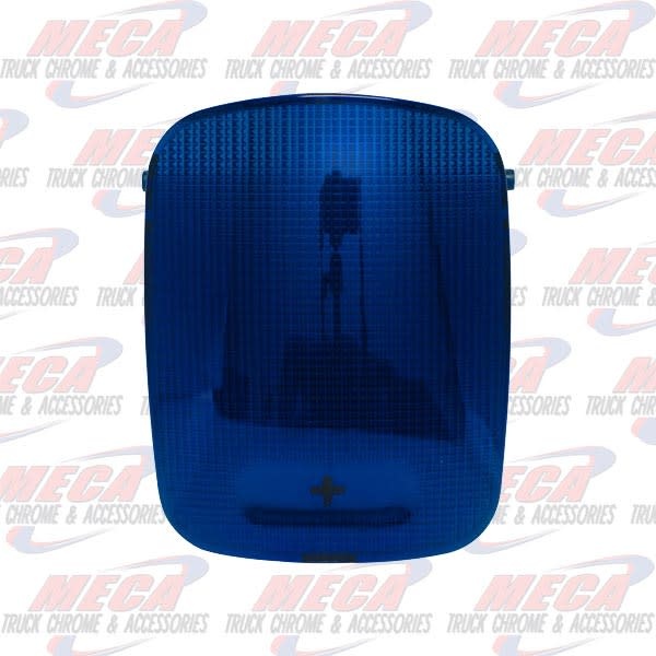 DOME LIGHT LENS PB RECTANGULAR BLUE 2006+