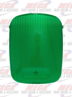 DOME LIGHT LENS PB RECTANGULAR GREEN 2006+