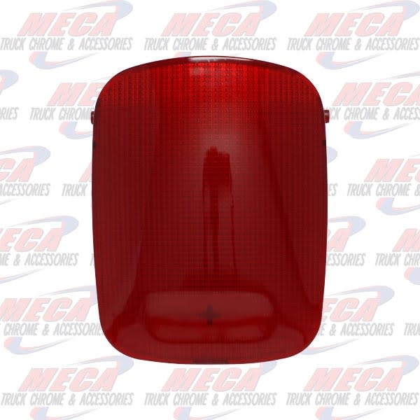 DOME LIGHT LENS PB RECTANGULAR RED 006+