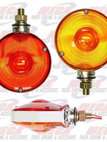 LOLLYPOP LIGHT 2 FACE RED/YEL CHROME MIDDLE