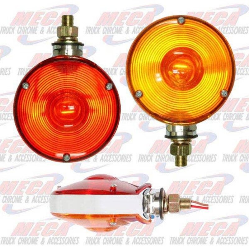 LOLLYPOP LIGHT 2 FACE RED/YEL CHROME MIDDLE