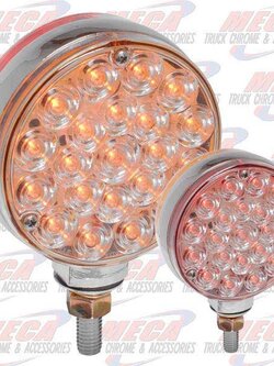 LOLLYPOP 4" DOUBLE FACE LED CLEAR LENS