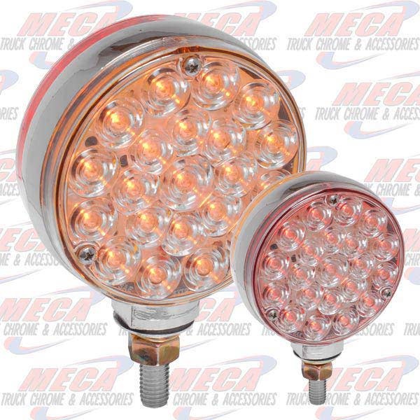 LOLLYPOP 4" DOUBLE FACE LED CLEAR LENS