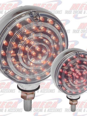 LOLLYPOP 88 LED RED / YEL SEE THROUGH CLEAR LENS