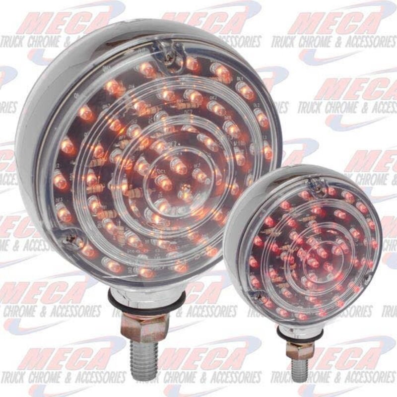 LOLLYPOP 88 LED RED / YEL SEE THROUGH CLEAR LENS