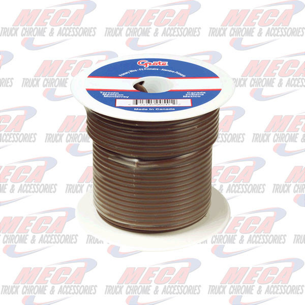 PRIMARY WIRE, 14 GAUGE, BROWN, 100 FT ROLL
