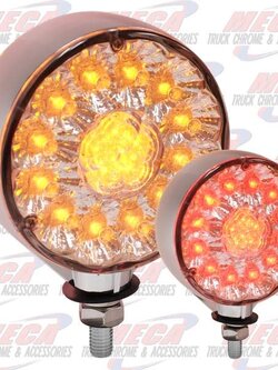 ROUND LED LOLLYPOP CLEAR W/ THICK HOUSING