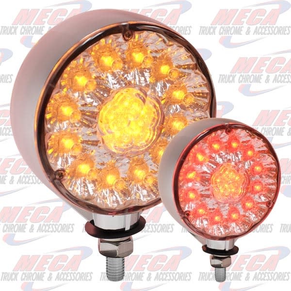 ROUND LED LOLLYPOP CLEAR W/ THICK HOUSING