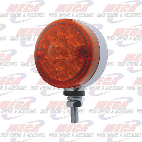 LOLLYPOP 15 RED LED W/ REFLECT RND SINGLE SIDED