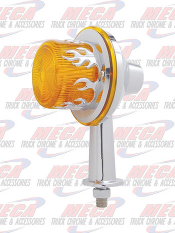 LOLLYPOP 13 LED HONDA 2-1/8" ARM AMBER W/ FLAME BZ