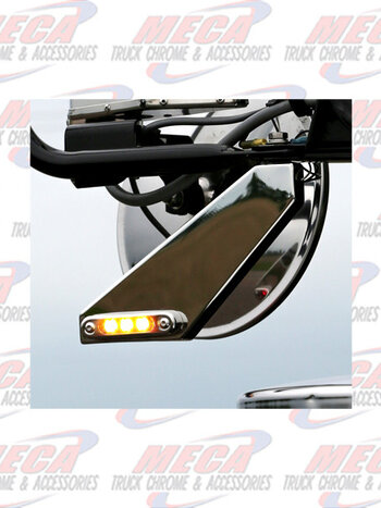 MIRROR MOUNT LOLLYPOP LIGHT & SS ANGLED BKT - AMB/AMB CLEAR