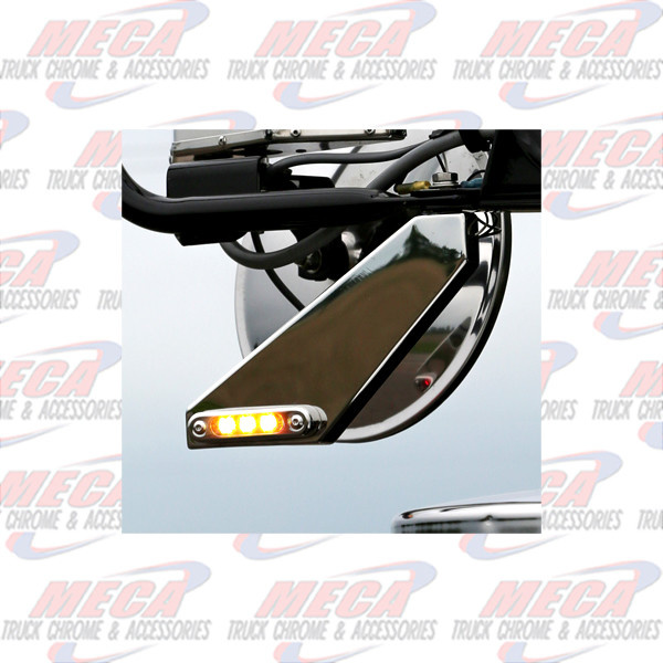 MIRROR MOUNT LOLLYPOP LIGHT & SS ANGLED BKT - AMB/AMB CLEAR