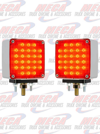 LOLLYPOP SQD W/DYNAMIC SEQUENTIAL LED AMB/AMB 2 PK