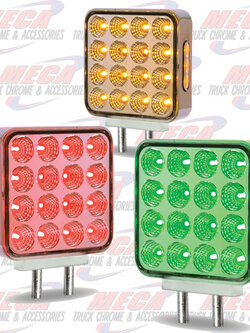 DUAL REVOLUTION CLEAR AMBER CLEAR RED GREEN TURN SIGNAL