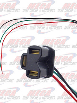 SOCKET 3 TERMINAL FOR HEADLIGHT W/ H4 BULB