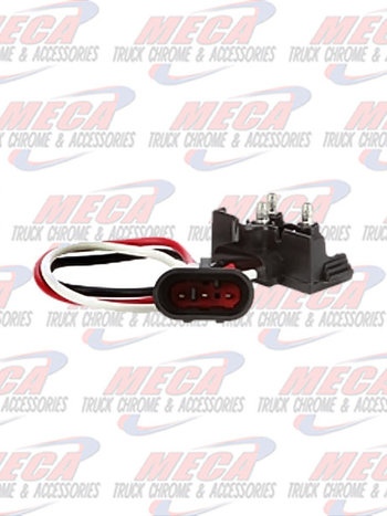 *** ETA 10/30/26 *** ADAPTER PLUG BETWEEN TRUCK LITE FLAT PLUG FEMALE & 3 PRONG