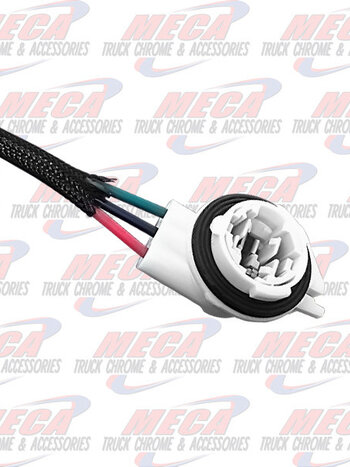 PLUG CONNECTOR FL CLASSIC, PB 377 TURN SIGNAL / White Black