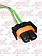 PLUG CONNECTOR FITS H9 BULBS / Black Orange