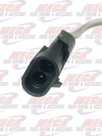 PLUG CONNECTOR WEATHER PACK MALE 2 PIN / Black