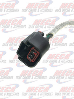 PLUG CONNECTOR MARKER LIGHT & TURN SIGNAL / Red Black