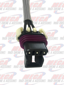 PLUG CONNECTOR LOW COOLANT LEVEL SENSOR - 3 PIN - BLACK, WHITE, PURPLE