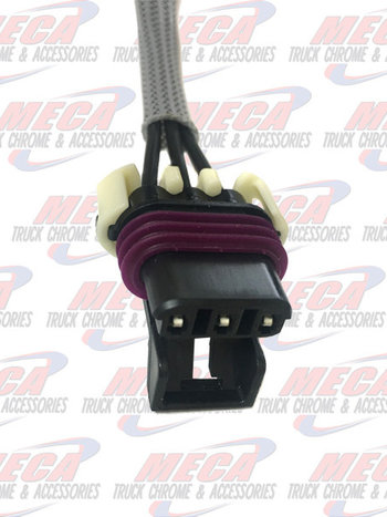 PLUG CONNECTOR LOW COOLANT LEVEL SENSOR - 3 PIN - BLACK, WHITE, PURPLE