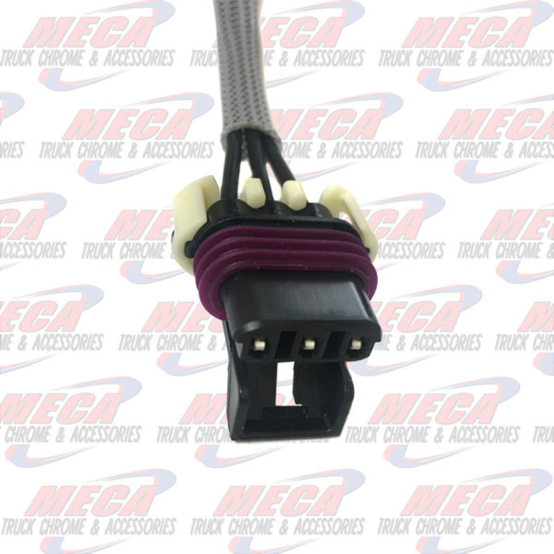 PLUG CONNECTOR LOW COOLANT LEVEL SENSOR - 3 PIN - BLACK, WHITE, PURPLE