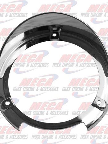 DOUBLE FACE LIGHT TRIM W/VISOR CHROME