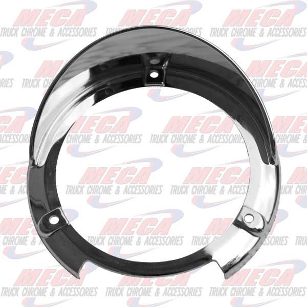 DOUBLE FACE LIGHT TRIM W/VISOR CHROME