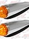 ROOF LIGHT BULLET 17 AMBER LED CHROME DIE CAST