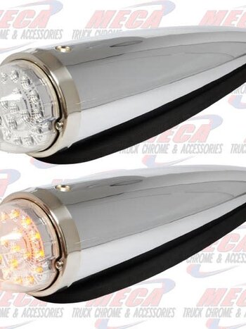 ROOF LIGHT BULLET 17 CLEAR AMBER LED