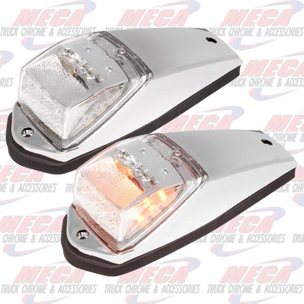 ROOF LIGHT RECT. 17 AMBER CLEAR LED