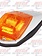 ROOF LIGHT SQUARED AMBER LED - COMPLETE UNIT