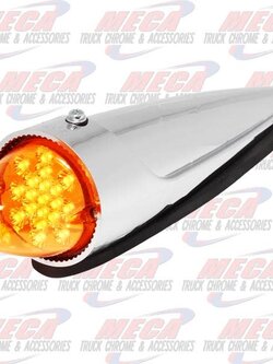ROOF LIGHT BULLET AMBER LED - COMPLETE UNIT