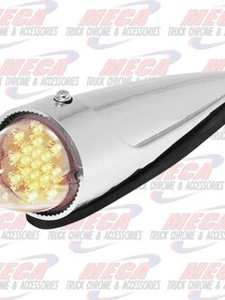*** UNTIL SUPPLIES LAST *** ROOF LIGHT BULLET CLEAR AMBER LED - COMPLETE UNIT