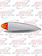 ROOF BULLET LIGHT AMBER COMPLETE UNIT