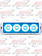 STROBE LIGHT 4 LED BLUE HIGH POWER W/ CHROME BEZEL