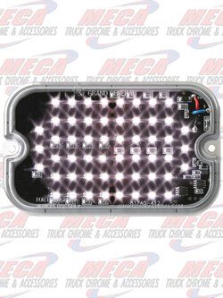 STROBE LT RECT WHITE 15 PATTERNS 5" X 3" X .34"
