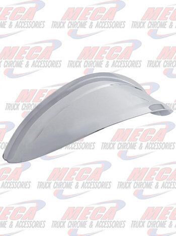ROUND HEADLIGHT VISOR 7.5" LIGHT CHROME