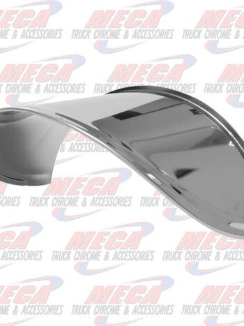 ROUND HEADLAMP VISOR 7" EXTENDED S/S