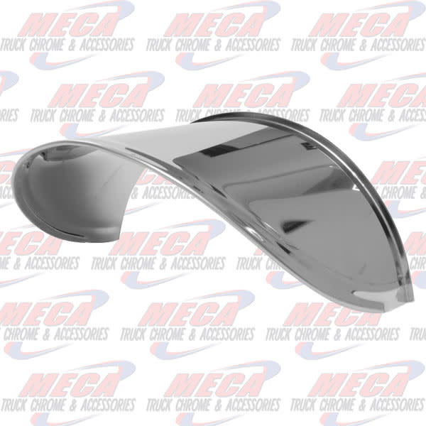 ROUND HEADLAMP VISOR 7" EXTENDED S/S