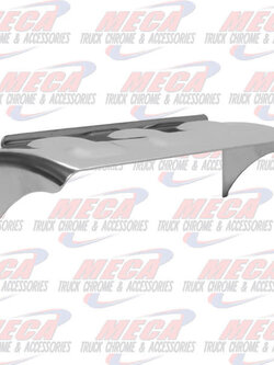 HEADLIGHT VISOR CURVED W/LOUVERS S/S