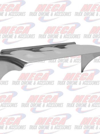 HEADLIGHT VISOR CURVED W/LOUVERS S/S