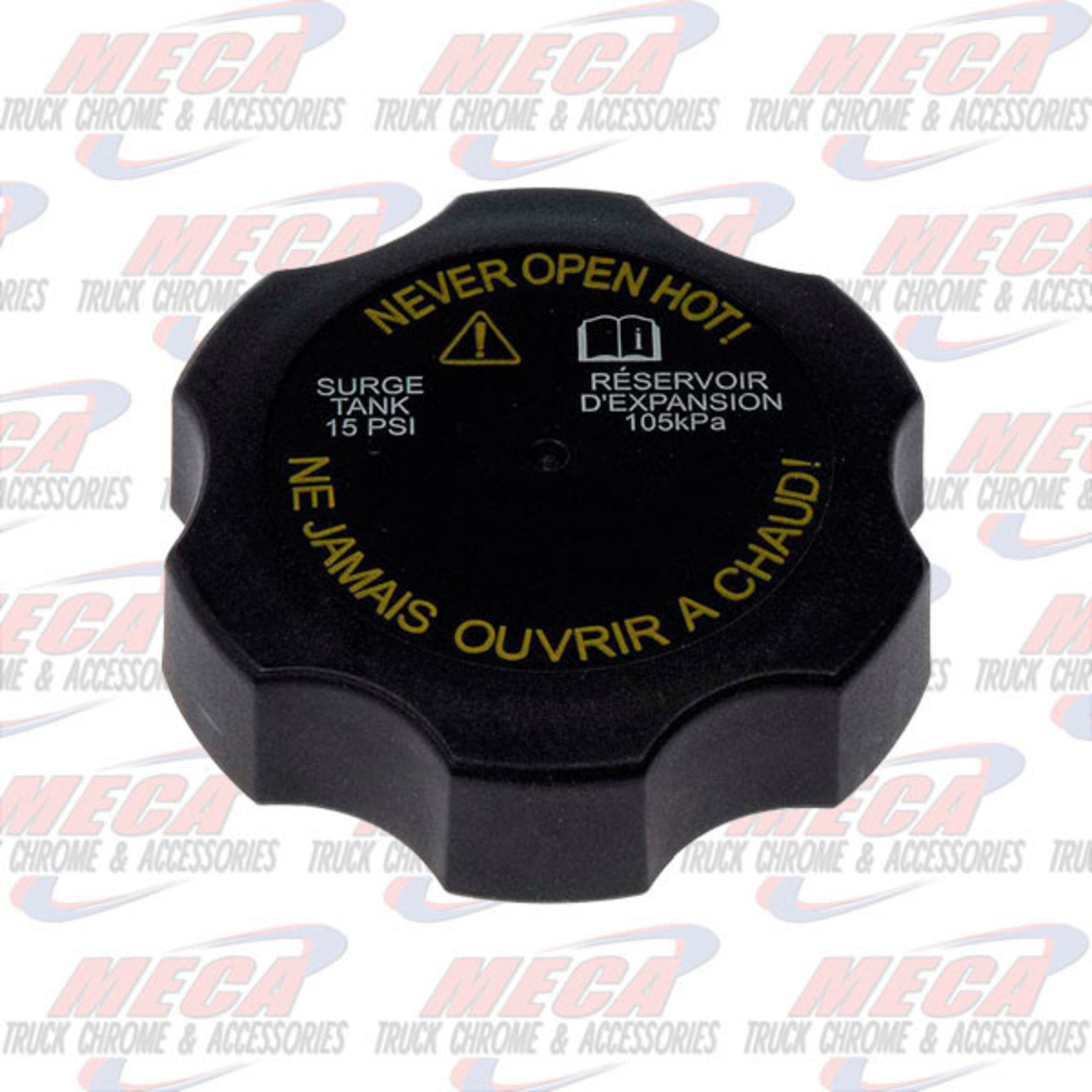 ENGINE COOLANT RESERVOIR CAP 20032008 Meca Truck Chrome