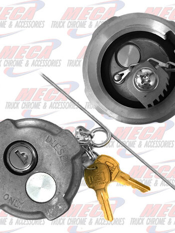 FUEL CAP LOCKING REEFER, IHC, MD, FORD 650/750, 2", FUEL TANK MUST BE VENTED