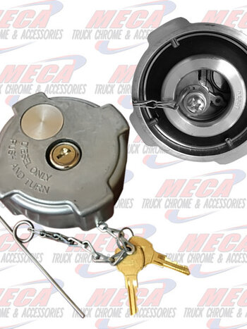 FUEL CAP LOCKING FL FREIGHTLINER, STERLING, NON-THREADED CAP, 1/4 TURN, FUEL TANK MUST BE VENTED