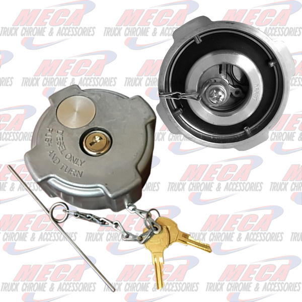 FUEL CAP LOCKING FL FREIGHTLINER, STERLING, NON-THREADED CAP, 1/4 TURN, FUEL TANK MUST BE VENTED