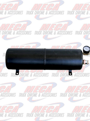 AIR TANK 5.5 LITER BLACK W/ GAUGE & PRESS SWITCH
