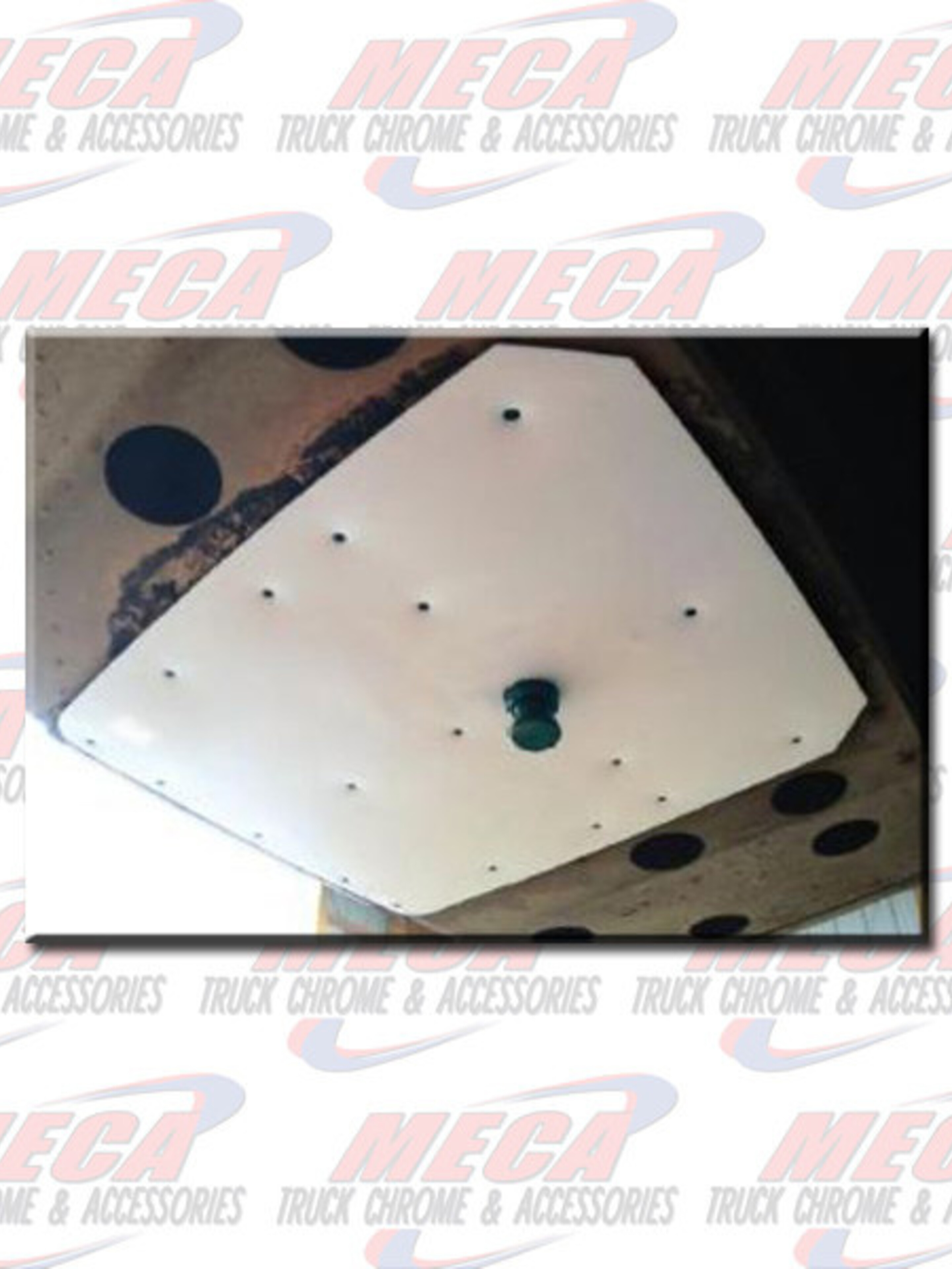 TRAILER FIFTH WHEEL SLICK PLATE Meca Truck Chrome