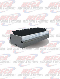 BOOT BRUSH CHROME W/ BLACK BRISTLES